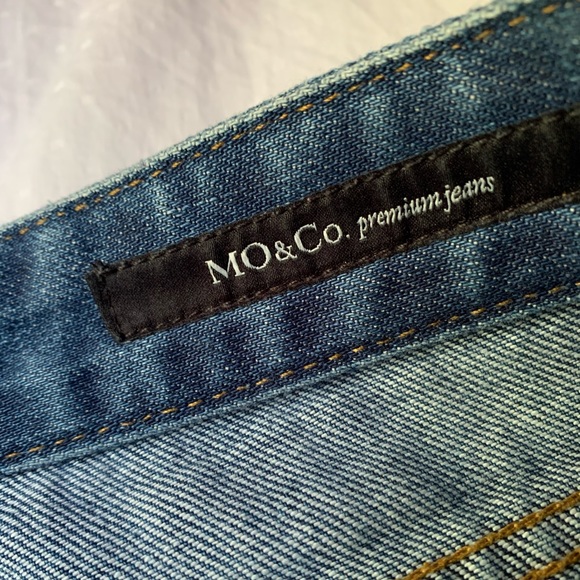 blue jeans with dipped white bottoms - Picture 6 of 6